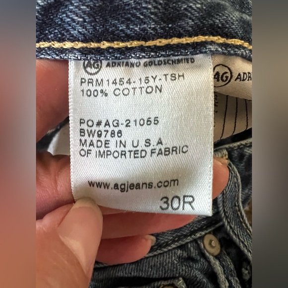 AG Jeans - The Beau High Rise Slouchy Skinny Denim Jeans Baggy Distressed Ripped - Picture 13 of 14